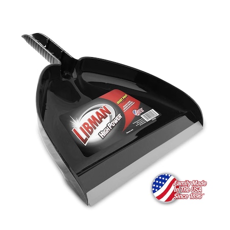 Libman Commercial 13 Dust Pan, Black, 12PK 928